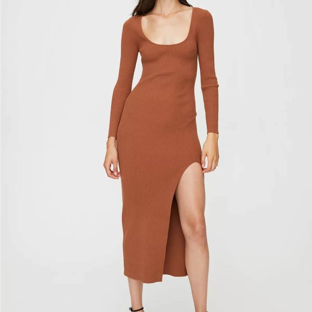 NWT Aritzia sweater dress with slit
